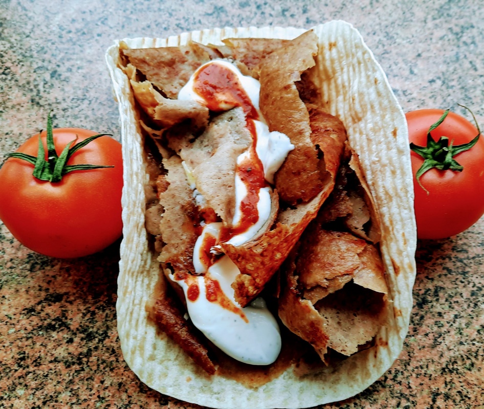 Big kebab w cieście samo mięso