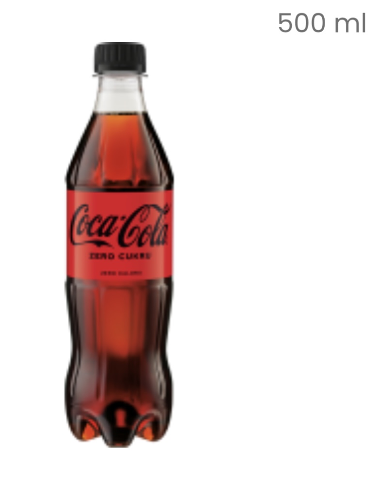 COCA COLA ZERO 0.5L